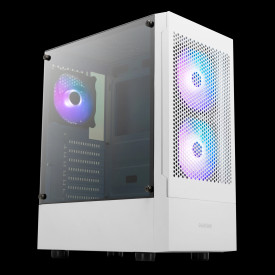 Кутия за компютър Gamdias Case ATX - TALOS E3 MESH White - aRGB, Tempered Glass