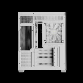 Кутия за компютър Gamdias Aura GC10M V2 WH ARGB, Tempered Glass, White