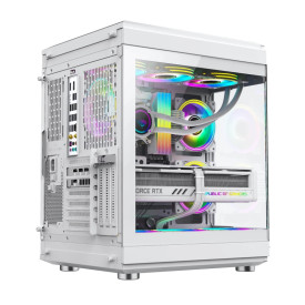 Кутия за компютър Gamemax Case ATX - HYPE White - Addressable RGB