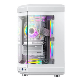 Кутия за компютър Gamemax Case ATX - HYPE White - Addressable RGB