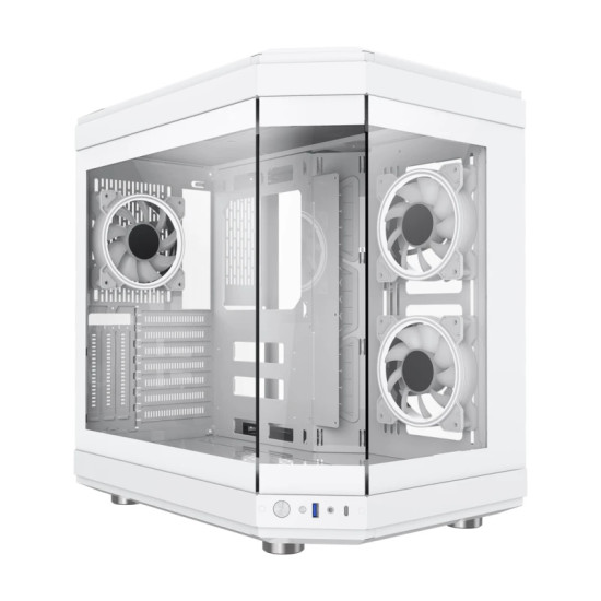 Кутия за компютър Gamemax Case ATX - HYPE White - Addressable RGB