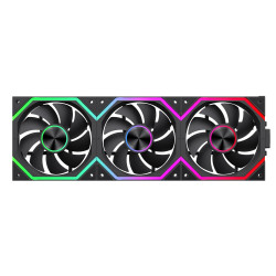 Комплект вентилатори Gamemax Fan Pack 3-in-1 3x120mm - FN12A-N2 WL - Daisy-Chain, A-RGB