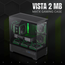 Кутия за компютър Gamemax Case EATX - Vista 2 MB - 3 x 120 mm Addressable RGB