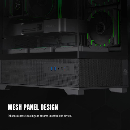Кутия за компютър Gamemax Case EATX - Vista 2 MB - 3 x 120 mm Addressable RGB