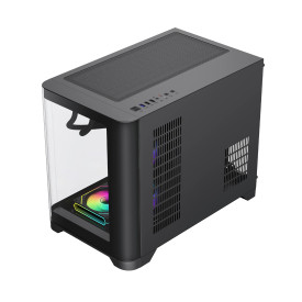 Кутия за компютър GameMax HYPE-M BK, Micro ATX, Tempered Glass, ARGB, Black