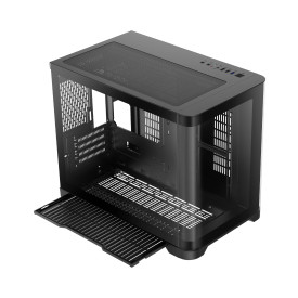Кутия за компютър GameMax HYPE-M BK, Micro ATX, Tempered Glass, ARGB, Black