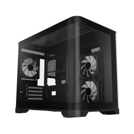 Кутия за компютър GameMax HYPE-M BK, Micro ATX, Tempered Glass, ARGB, Black