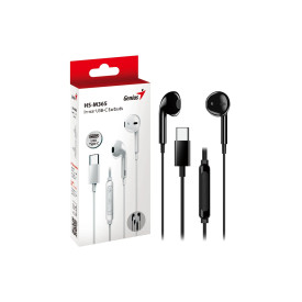 Слушалки Genius In-ear Earbuds HS-M365 - USB-C, Black