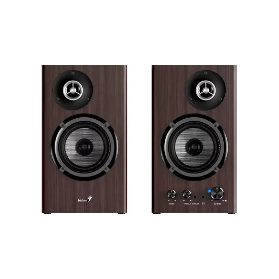Тонколони Genius Speakers 2.0 - SP-HF1812BT - 50W RMS, Bluetooth 5.3, Dark Brown