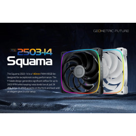 Комплект вентилатори Geometric Future Fan Pack 3-in-1 140 mm - Squama 2503B-14 Black