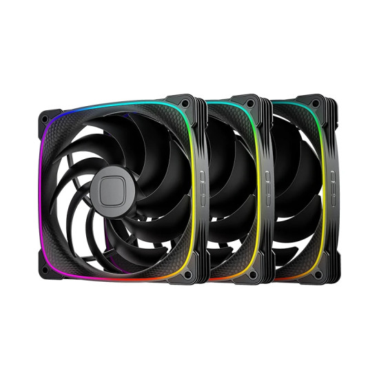 Комплект вентилатори Geometric Future Fan Pack 3-in-1 140 mm - Squama 2503B-14 Black