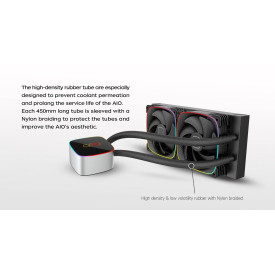Водно охлаждане Geometric Future Water Cooling - Eskimo Junior 24 Black - LGA1700/AM5