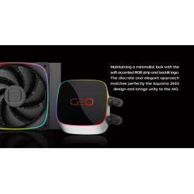 Водно охлаждане Geometric Future Water Cooling - Eskimo Junior 24 Black - LGA1700/AM5