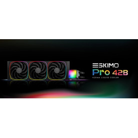 Водно охлаждане Geometric Future Water Cooling - Eskimo Pro 420 White - Addressable RGB, LGA1851/AM5