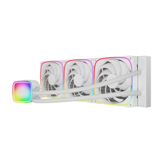 Водно охлаждане Geometric Future Water Cooling - Eskimo Pro 420 White - Addressable RGB, LGA1851/AM5
