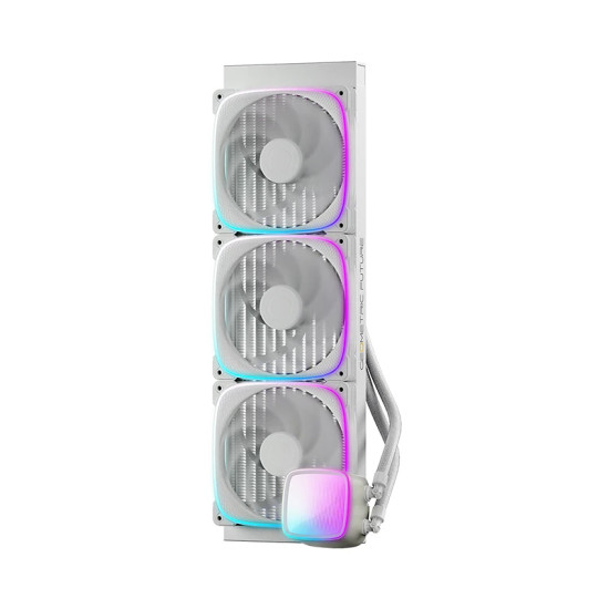 Водно охлаждане Geometric Future Water Cooling - Eskimo Pro 420 White - Addressable RGB, LGA1851/AM5
