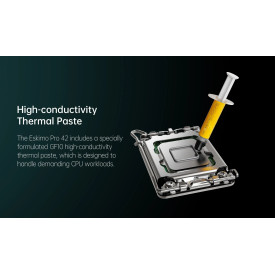 Водно охлаждане Geometric Future Water Cooling - Eskimo Pro 420 White - Addressable RGB, LGA1851/AM5