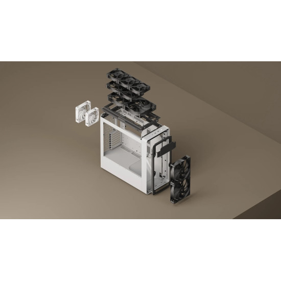 Кутия за компютър HAVN Case E-ATX - BF 360 Flow, White