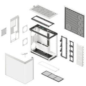Кутия за компютър HAVN Case E-ATX - HS 420 Base Edition, White