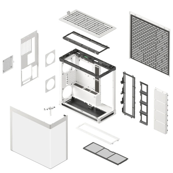 Кутия за компютър HAVN Case E-ATX - HS 420 Base Edition, White