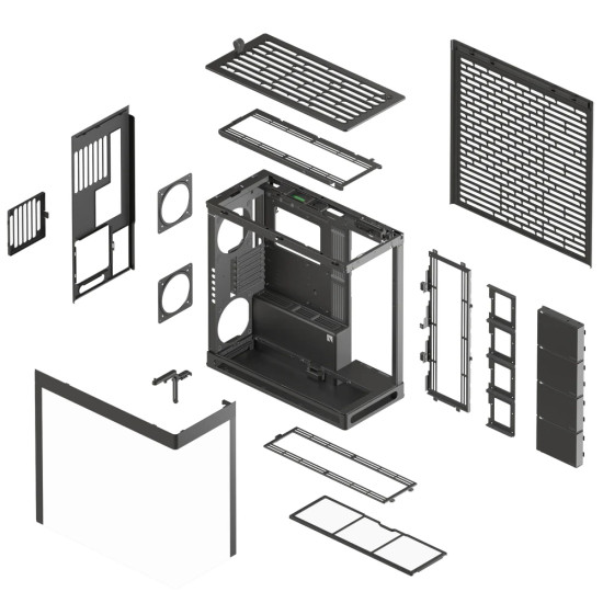 Кутия за компютър HAVN Case E-ATX - HS 420 Base Edition, White