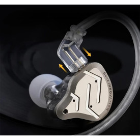Слушалки KZ Hi-Fi In-Ear-Monitors - ZSN PRO 2 Midnight Black (Limited version), Mic