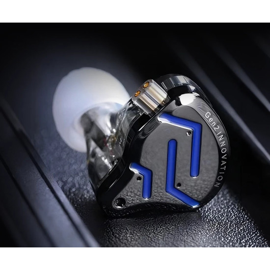 Слушалки KZ Hi-Fi In-Ear-Monitors - ZSN PRO 2 Midnight Black (Limited version), Mic