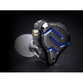 Слушалки KZ Hi-Fi In-Ear-Monitors - ZSN PRO 2 Midnight Black (Limited version), Mic