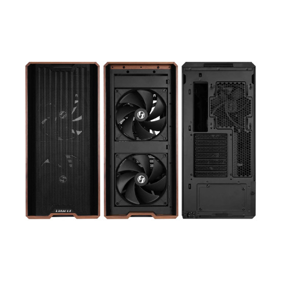 Кутия за компютър Lian Li Case ATX - LANCOOL 217 WOOD - Black