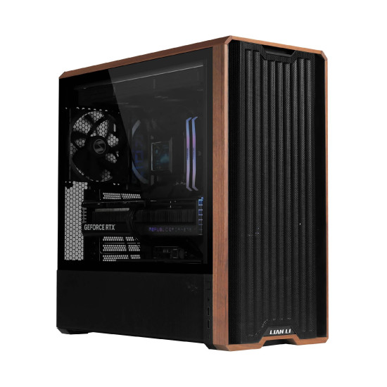 Кутия за компютър Lian Li Case ATX - LANCOOL 217 WOOD - Black