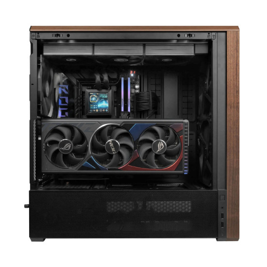 Кутия за компютър Lian Li Case ATX - LANCOOL 217 WOOD - Black