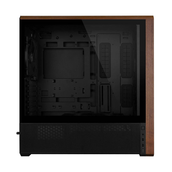 Кутия за компютър Lian Li Case ATX - LANCOOL 217 WOOD - Black