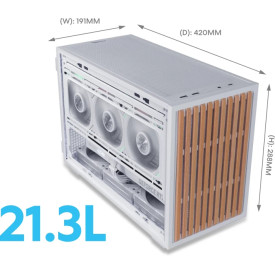 Кутия за компютър Lian Li Case mATX - DAN Cases B4 - White