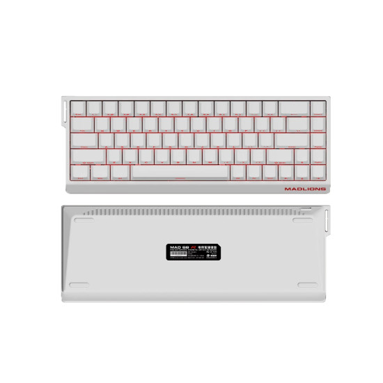 Клавиатура Madlions Professional Gaming Mechanical Keyboard MAD 68 R White- 8K, Kunlun Magnetic Switches [Linear], White