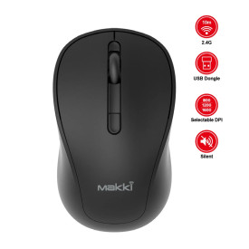 Безжична мишка Makki Wireless Mouse MAKKI-MSX-2408 - Silent, 1600dpi, 2.4G