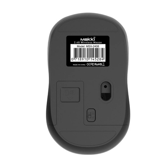 Безжична мишка Makki Wireless Mouse MAKKI-MSX-2408 - Silent, 1600dpi, 2.4G