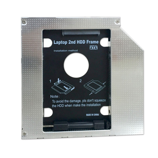 Кади за лаптоп Makki Laptop Caddy 12.7mm SATA3 with LED/switch MAKKI-CADDY-127-LS