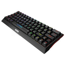 Безжична клавиатура Marvo Wireless Gaming Mechanical keyboard Hecate 61WR Black - KG962W-R - Bluetooth 5.0, 63 keys