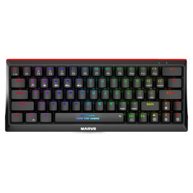 Безжична клавиатура Marvo Wireless Gaming Mechanical keyboard Hecate 61WR Black - KG962W-R - Bluetooth 5.0, 63 keys