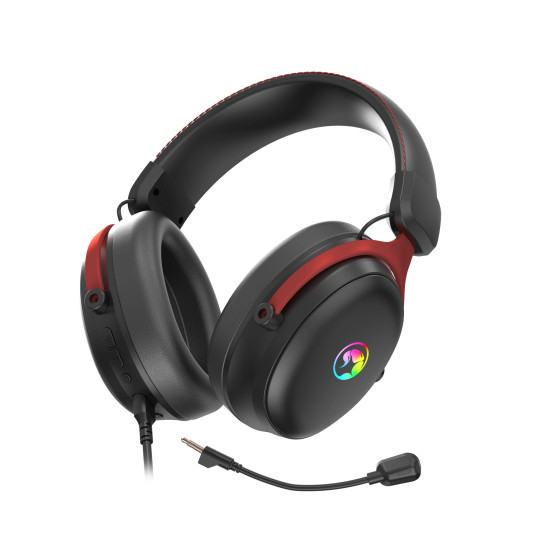 Безжични слушалки Marvo Gaming Headphones Tactic X Pro - Bluetooth, 2.4G, 7.1, RGB - MARVO-HG9076W