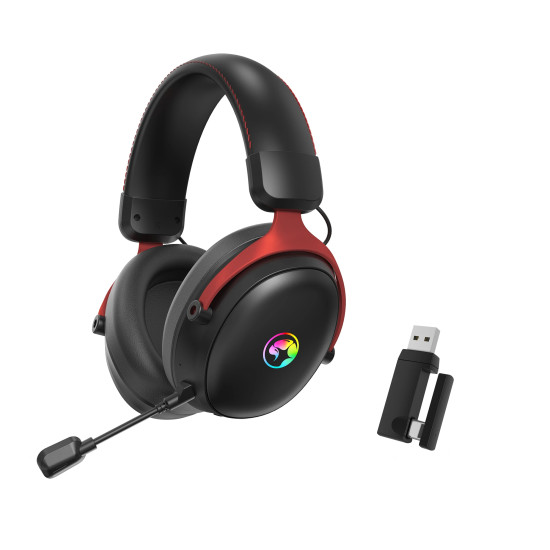 Безжични слушалки Marvo Gaming Headphones Tactic X Pro - Bluetooth, 2.4G, 7.1, RGB - MARVO-HG9076W
