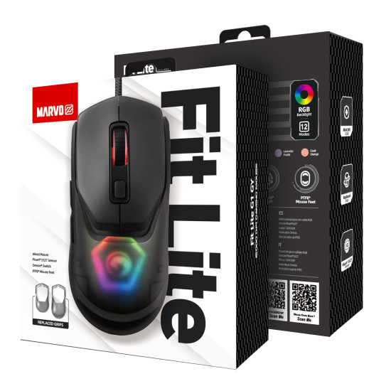 Мишка Marvo FIT LITE Mouse, Black
