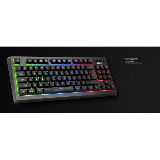 Комплект клавиатура и мишка Marvo Gaming COMBO CM310 3-in-1 - Keyboard, Mouse 1000 Hz, Mousepad - MARVO-CM310