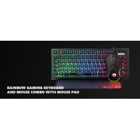 Комплект клавиатура и мишка Marvo Gaming COMBO CM310 3-in-1 - Keyboard, Mouse 1000 Hz, Mousepad - MARVO-CM310