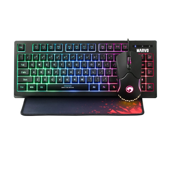 Комплект клавиатура и мишка Marvo Gaming COMBO CM310 3-in-1 - Keyboard, Mouse 1000 Hz, Mousepad - MARVO-CM310