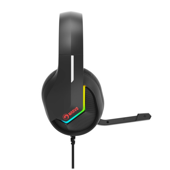 Слушалки Marvo Gaming Headphones H8618 Black - 50mm, USB, RGB