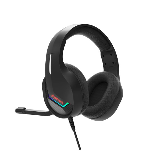Слушалки Marvo Gaming Headphones H8618 Black - 50mm, USB, RGB