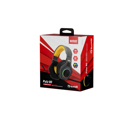 Слушалки Marvo Gaming Headphones Pulz 80 - MARVO-HG9084-BK