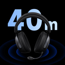Безжични слушалки MCHOSE Wireless Gaming Headphones - X9 Black - Bluetooth , 2.4G