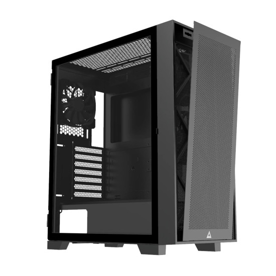 Кутия за компютър Montech AIR 1000 LITE, Mid-tower Case, TG, 3x120mm Fans, Black
